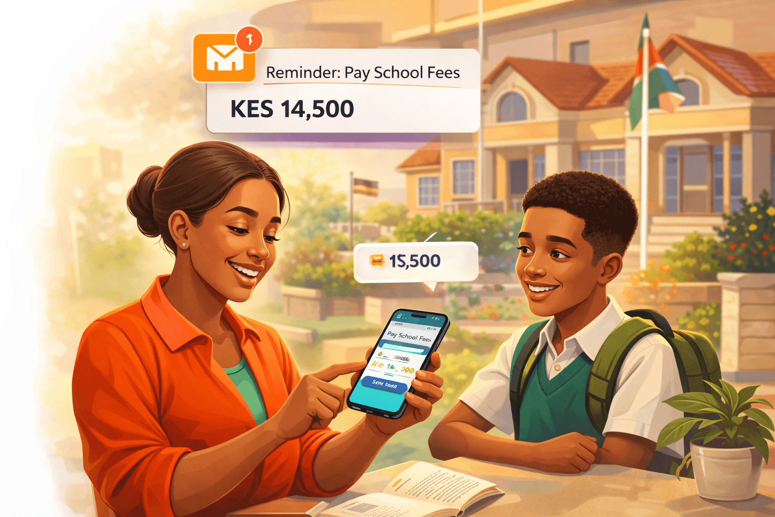 Kashyka school fees mobile payment preview